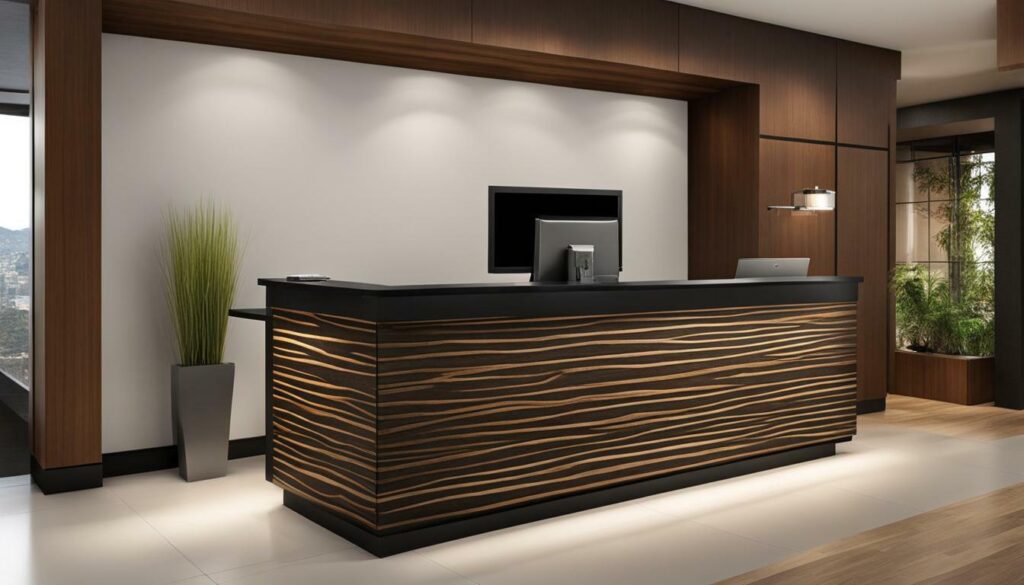 reception desk design